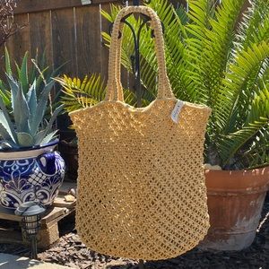 The Beach People Macrame Beach Bag NEW!